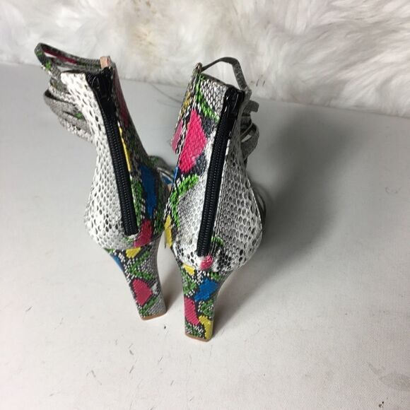 So Me Shayna snake skin pattern heels size 6.5 - Picture 2 of 7